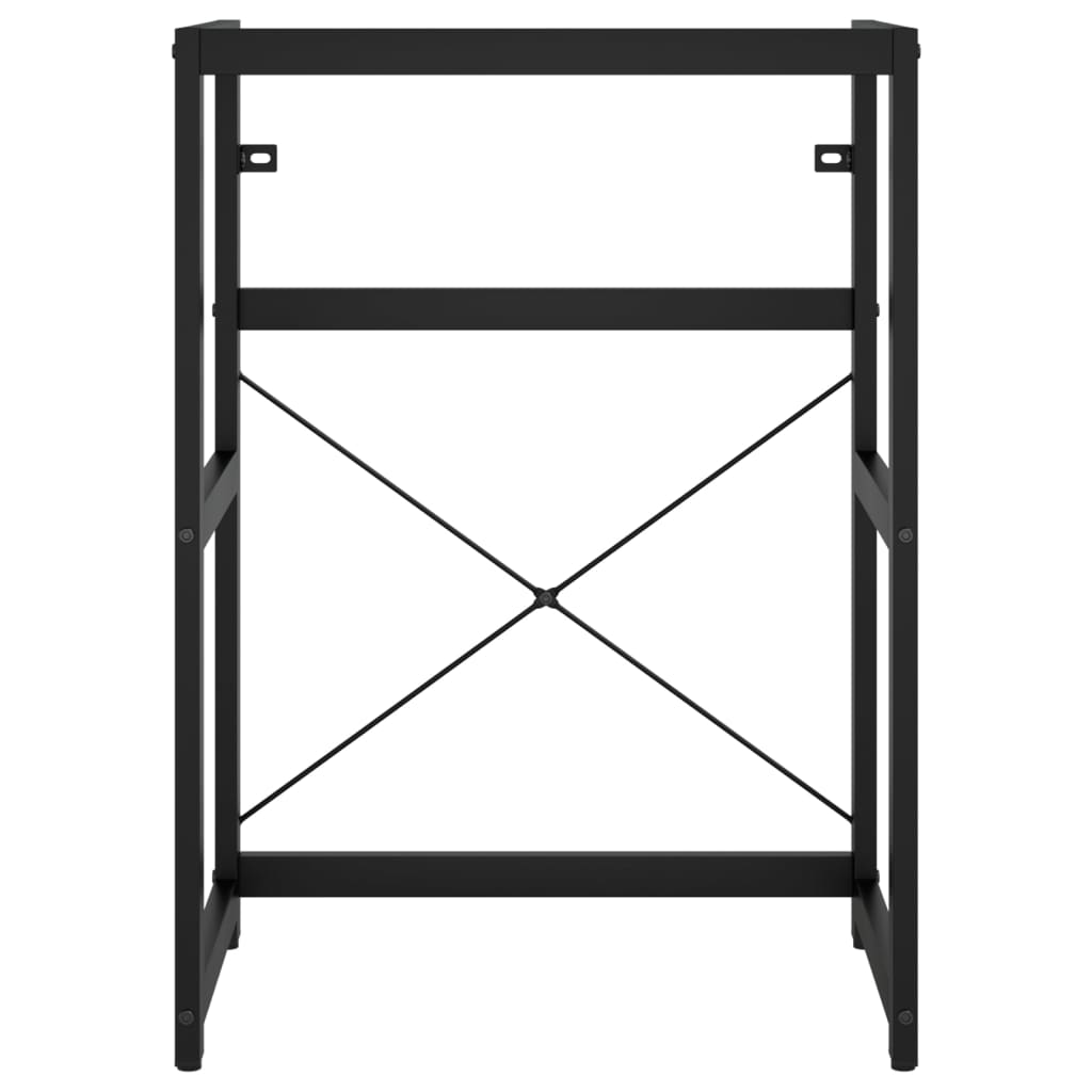 Kylpyhuoneen pesualtaan kehys musta 59x38x83 cm rauta - Sisustajankoti.fi