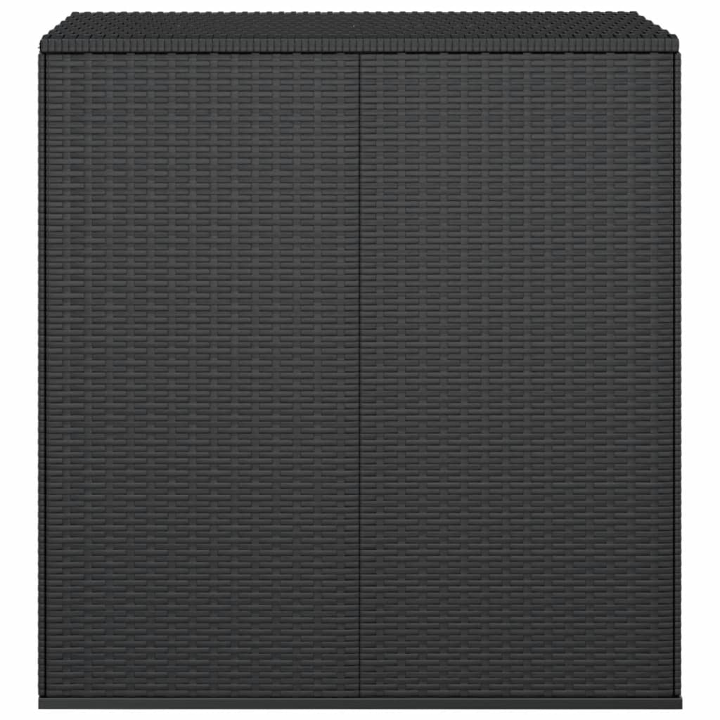 Puutarhan säilytyslaatikko PE-rottinki 100x49x103,5 cm musta - Sisustajankoti.fi