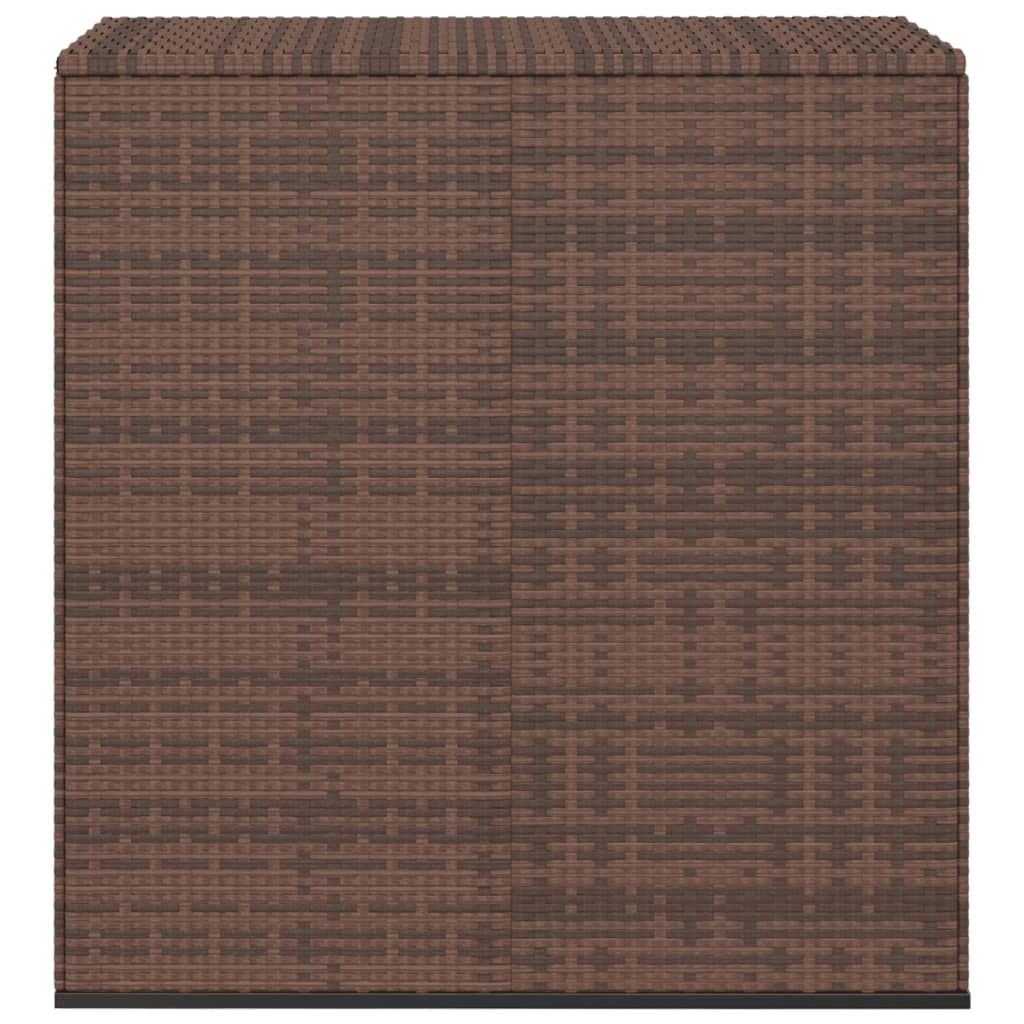 Puutarhan säilytyslaatikko PE-rottinki 100x49x103,5 cm ruskea - Sisustajankoti.fi