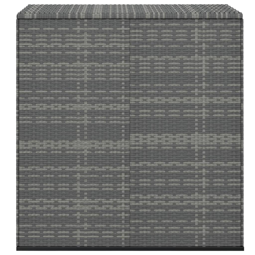 Puutarhan säilytyslaatikko PE-rottinki 100x49x103,5 cm harmaa - Sisustajankoti.fi