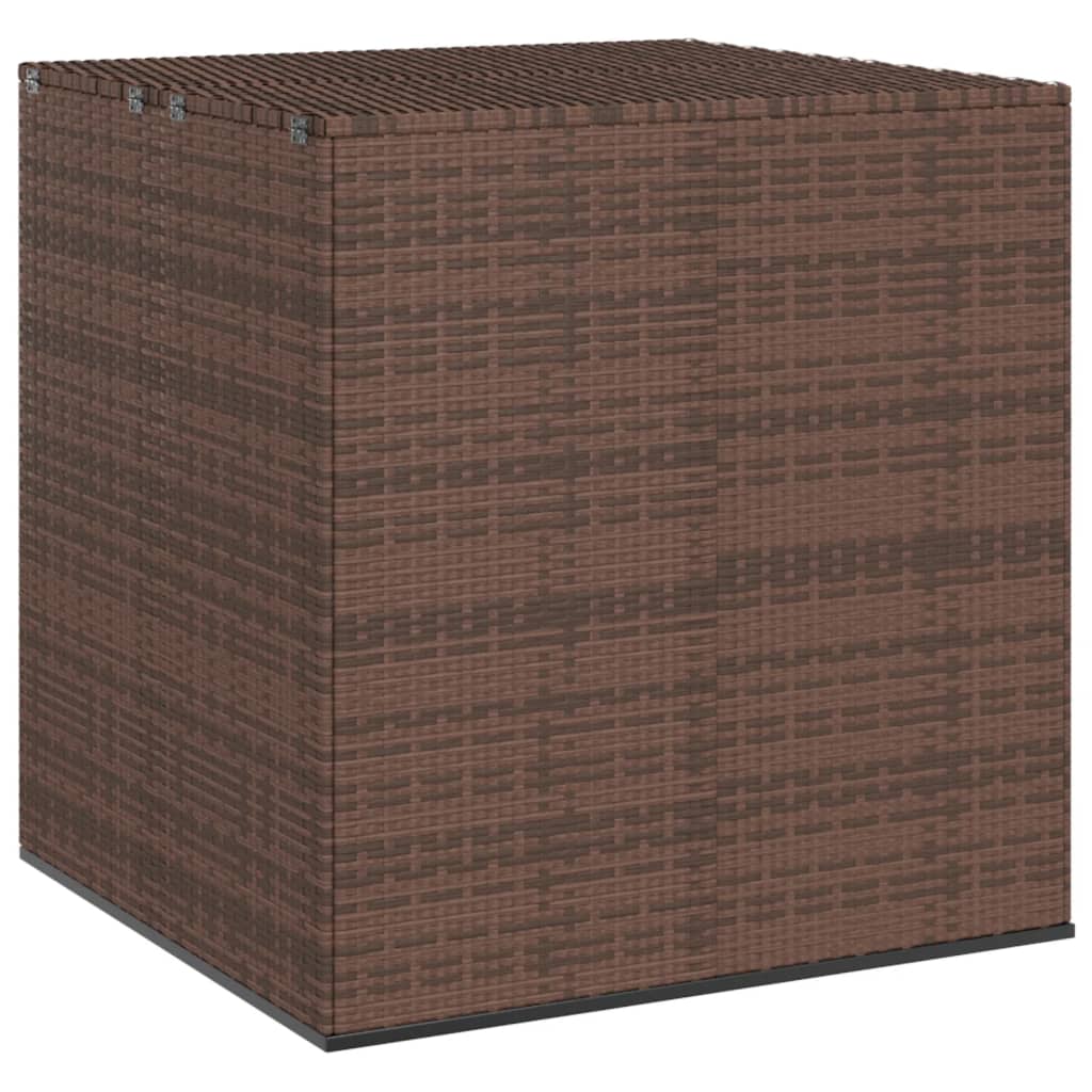 Puutarhan säilytyslaatikko PE-rottinki 100x97,5x104 cm ruskea - Sisustajankoti.fi