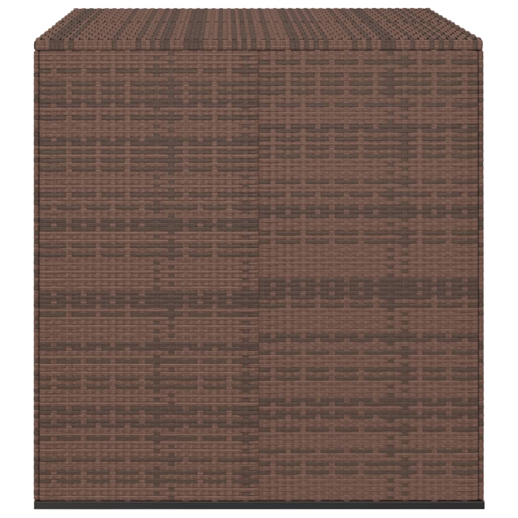 Puutarhan säilytyslaatikko PE-rottinki 100x97,5x104 cm ruskea - Sisustajankoti.fi