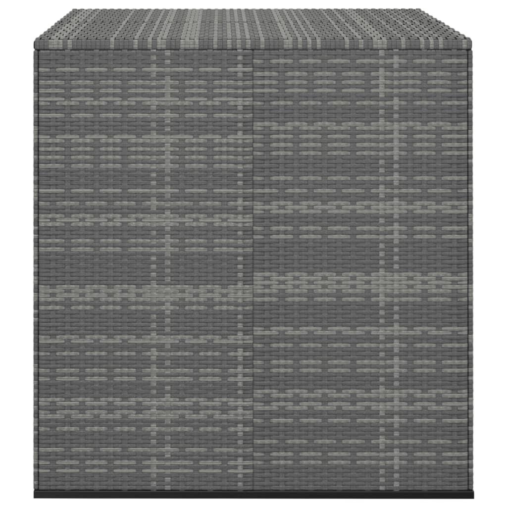 Puutarhan säilytyslaatikko PE-rottinki 100x97,5x104 cm harmaa - Sisustajankoti.fi