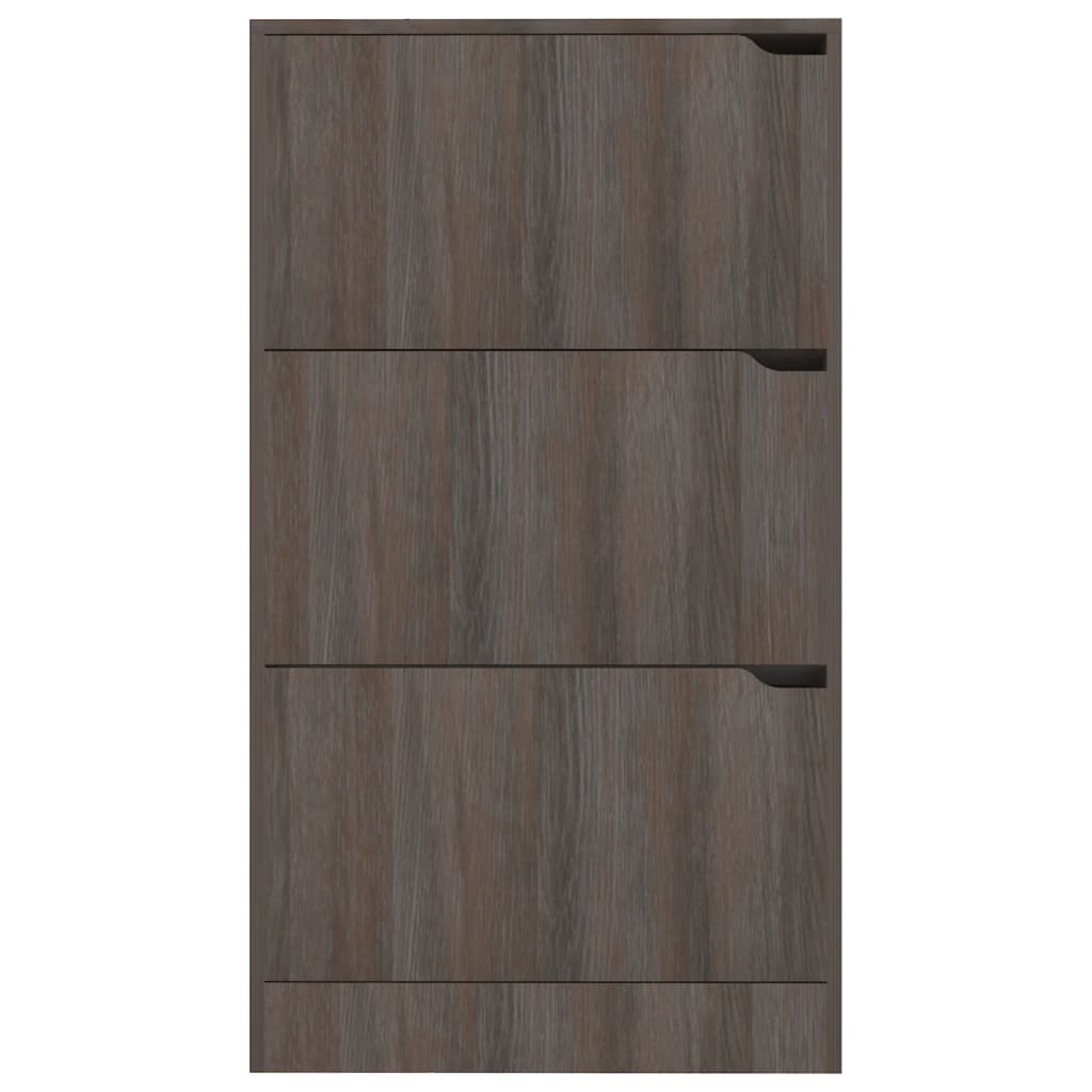 Kenkäkaappi 3 ovella harmaa Sonoma-tammi 59x24x105 cm lastulevy - Sisustajankoti.fi