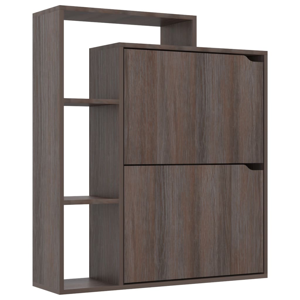 Kenkäkaappi harmaa Sonoma-tammi 79,5x24x90,5 cm lastulevy - Sisustajankoti.fi