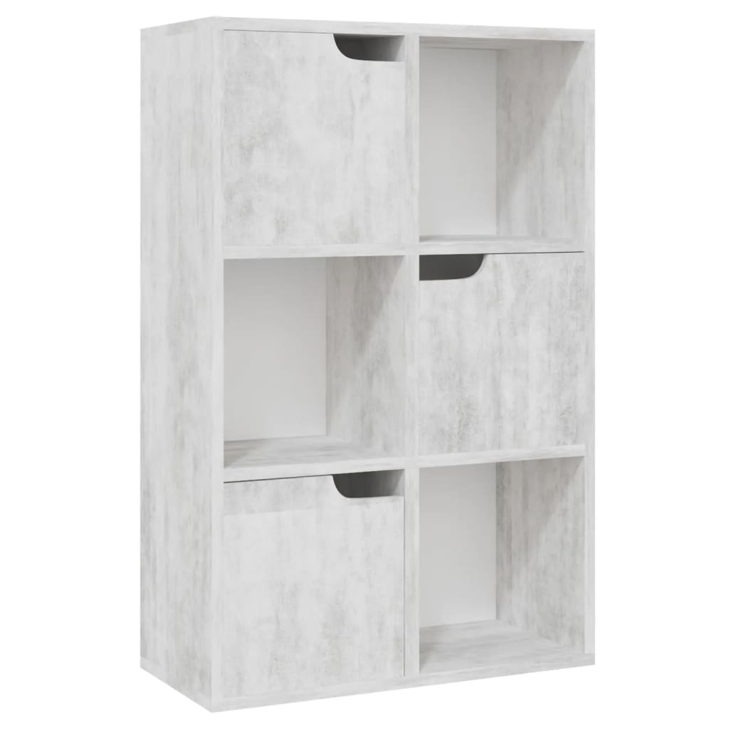 Kirjahylly betoni 60x27,5x88 cm lastulevy - Sisustajankoti.fi