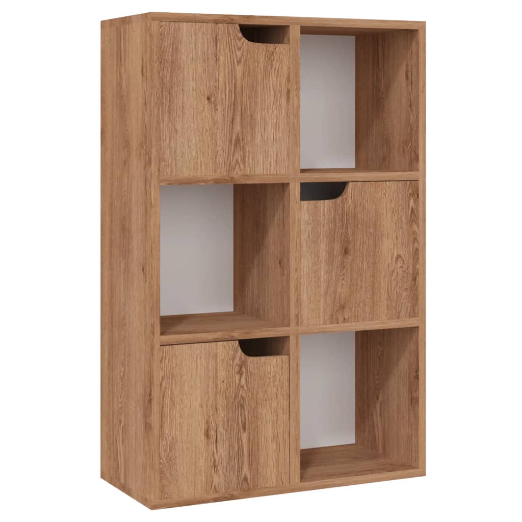 Kirjahylly ruskea tammi 60x27,5x88 cm lastulevy - Sisustajankoti.fi