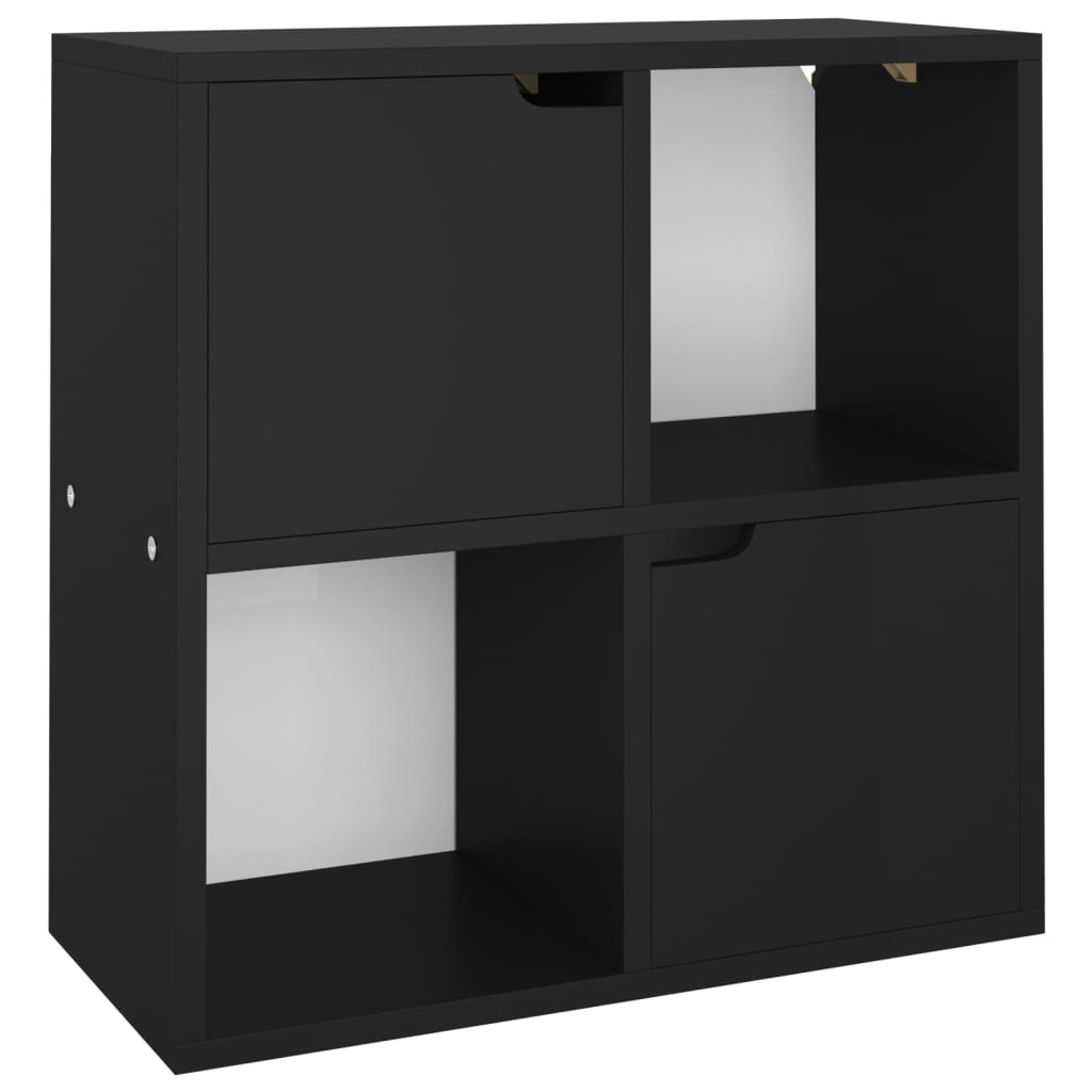 Kirjahylly musta 60x27,5x59,5 cm lastulevy - Sisustajankoti.fi