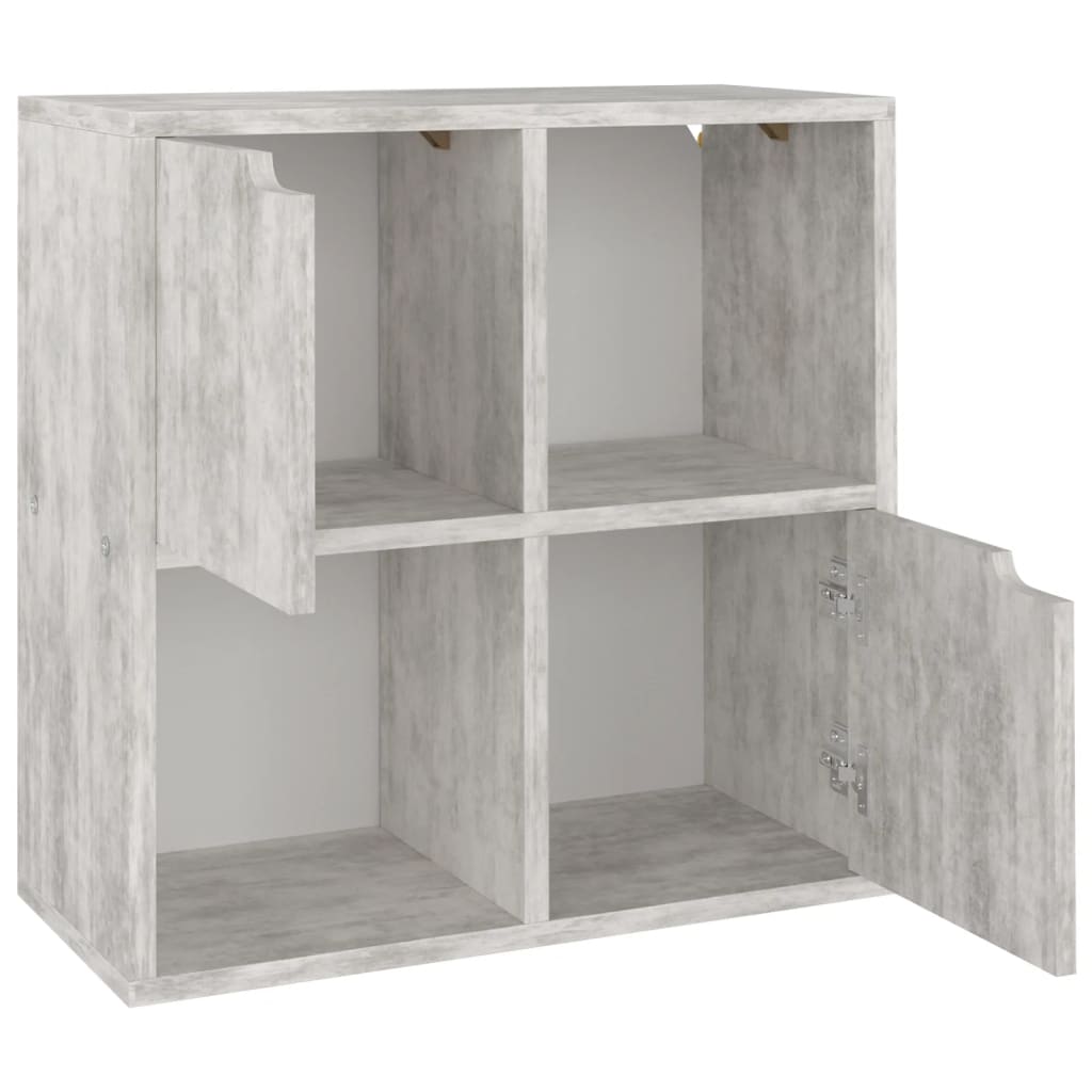 Kirjahylly betoni 60x27,5x59,5 cm lastulevy - Sisustajankoti.fi
