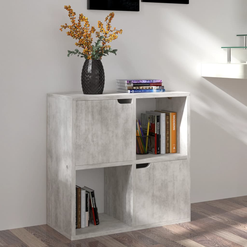 Kirjahylly betoni 60x27,5x59,5 cm lastulevy - Sisustajankoti.fi