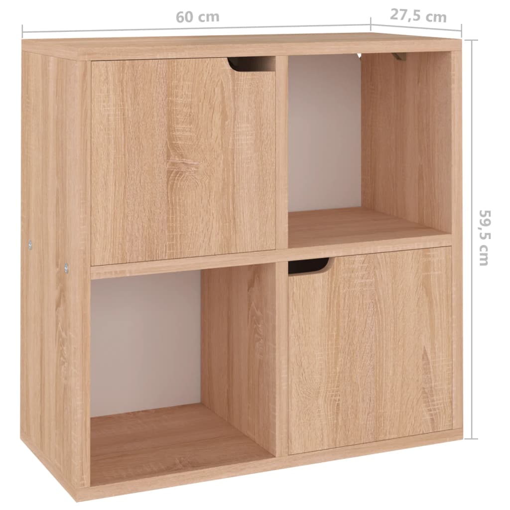 Kirjahylly Sonoma-tammi 60x27,5x59,5 cm lastulevy - Sisustajankoti.fi