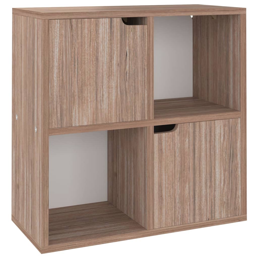 Kirjahylly harmaa Sonoma-tammi 60x27,5x59,5 cm lastulevy - Sisustajankoti.fi