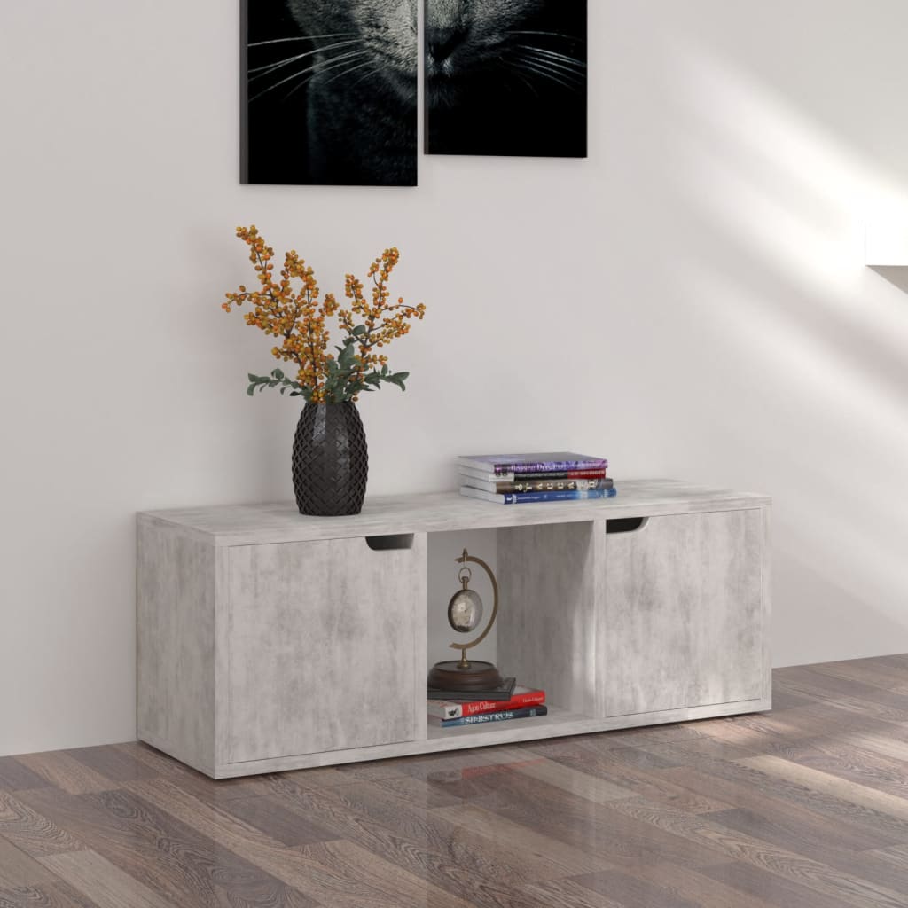 TV-taso betoni 88,5x27,5x30,5 cm lastulevy - Sisustajankoti.fi