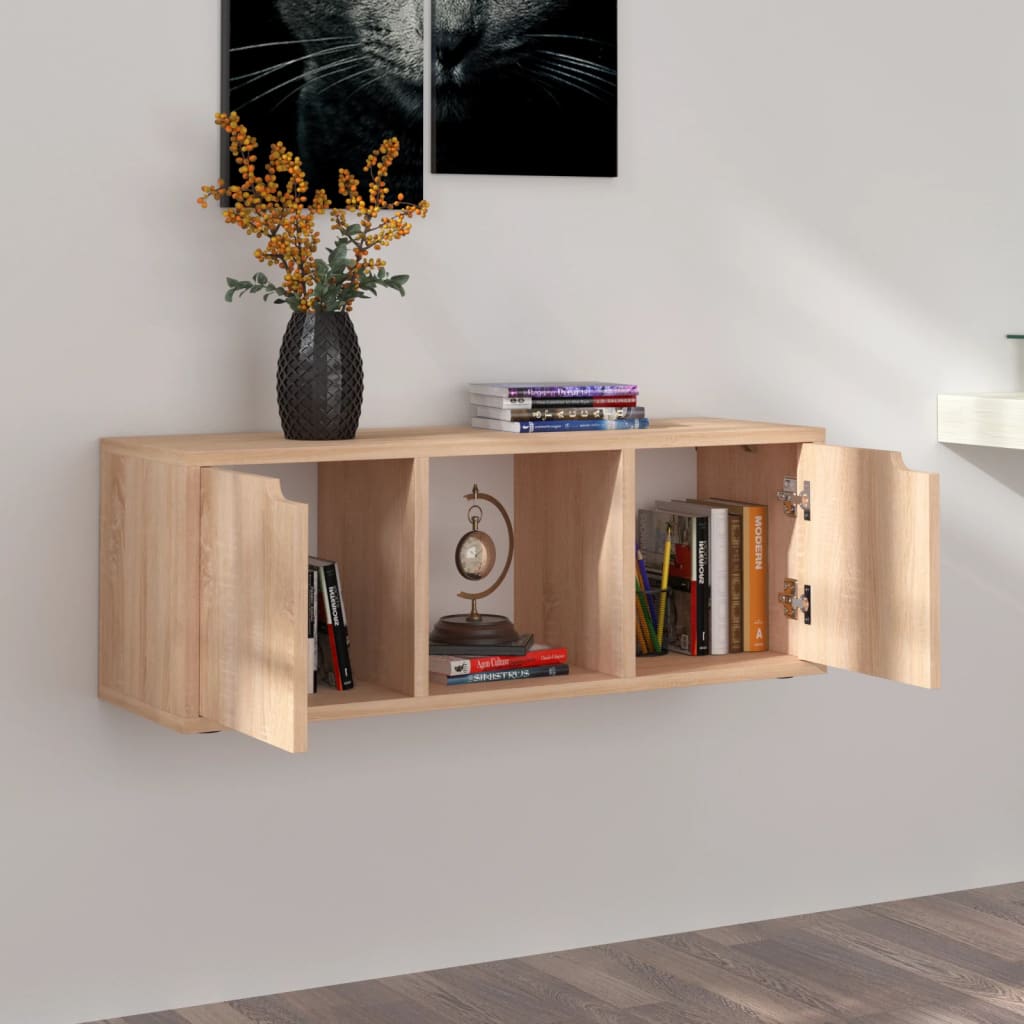 TV-taso Sonoma-tammi 88,5x27,5x30,5 cm lastulevy - Sisustajankoti.fi