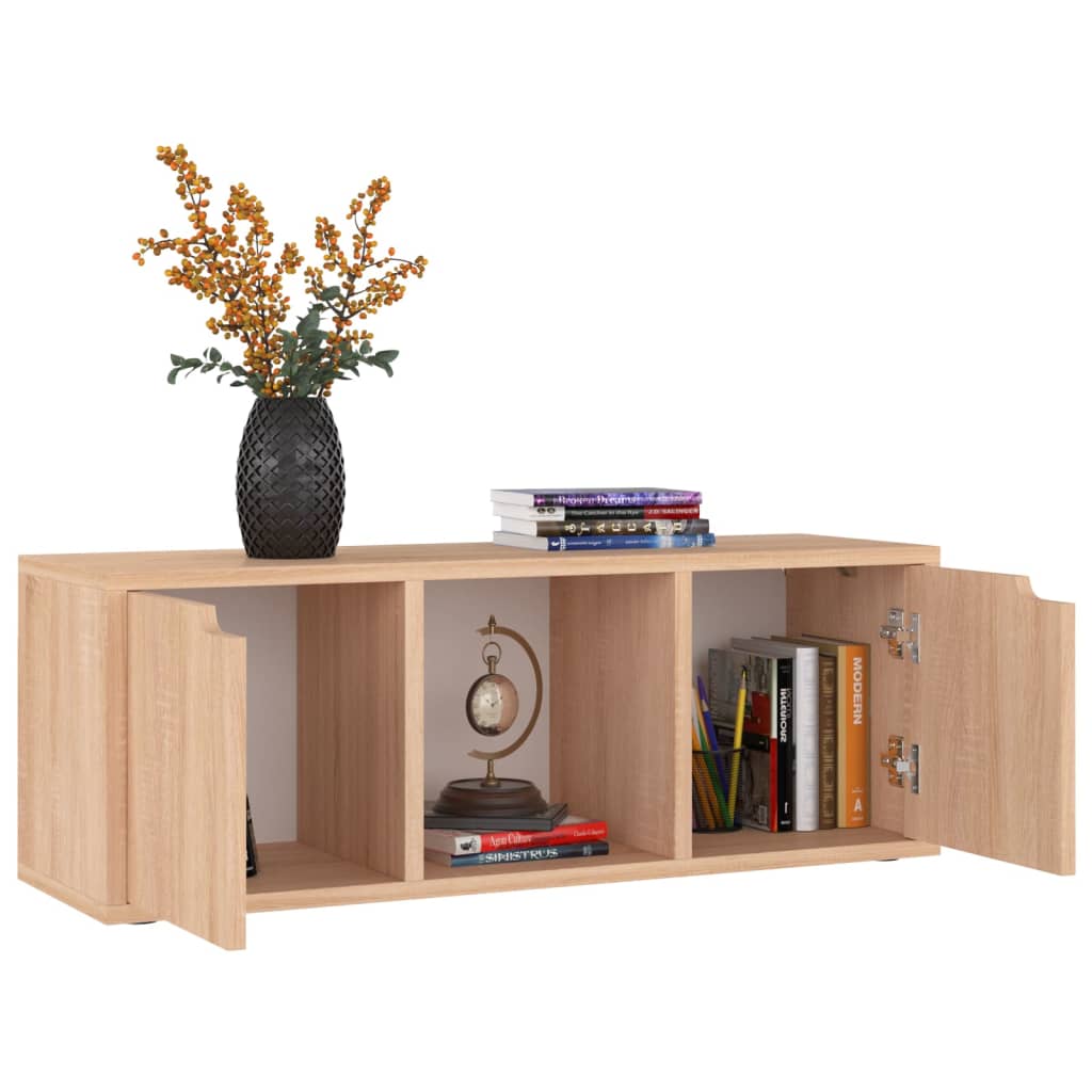 TV-taso Sonoma-tammi 88,5x27,5x30,5 cm lastulevy - Sisustajankoti.fi