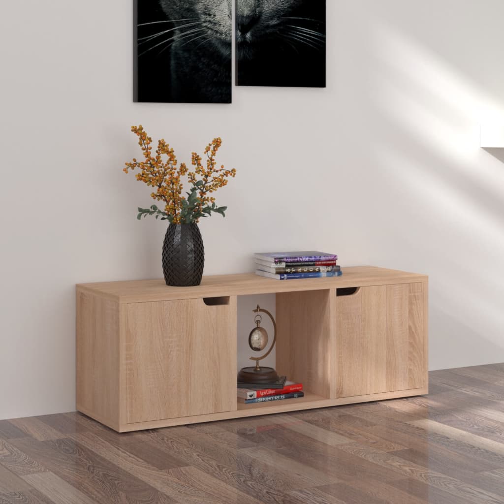 TV-taso Sonoma-tammi 88,5x27,5x30,5 cm lastulevy - Sisustajankoti.fi