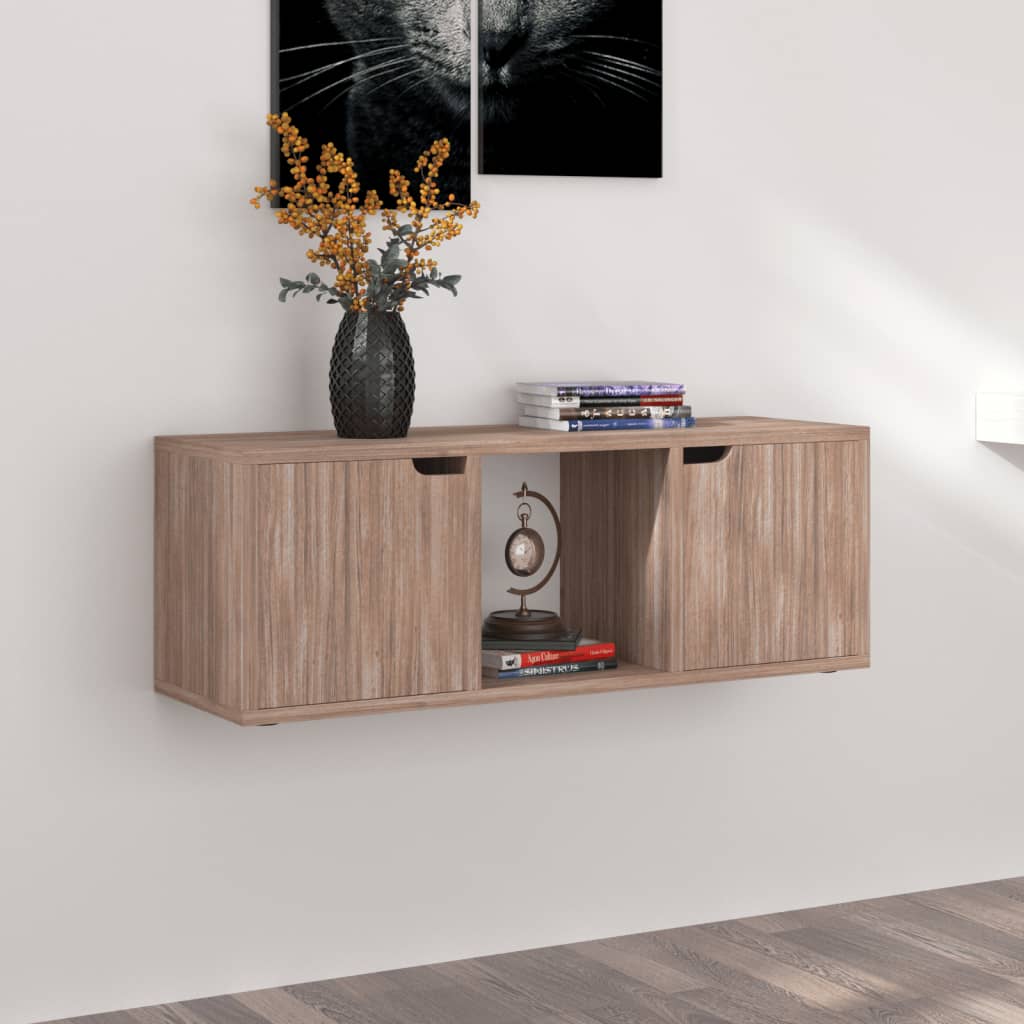 TV-taso harmaa Sonoma-tammi 88,5x27,5x30,5 cm lastulevy - Sisustajankoti.fi