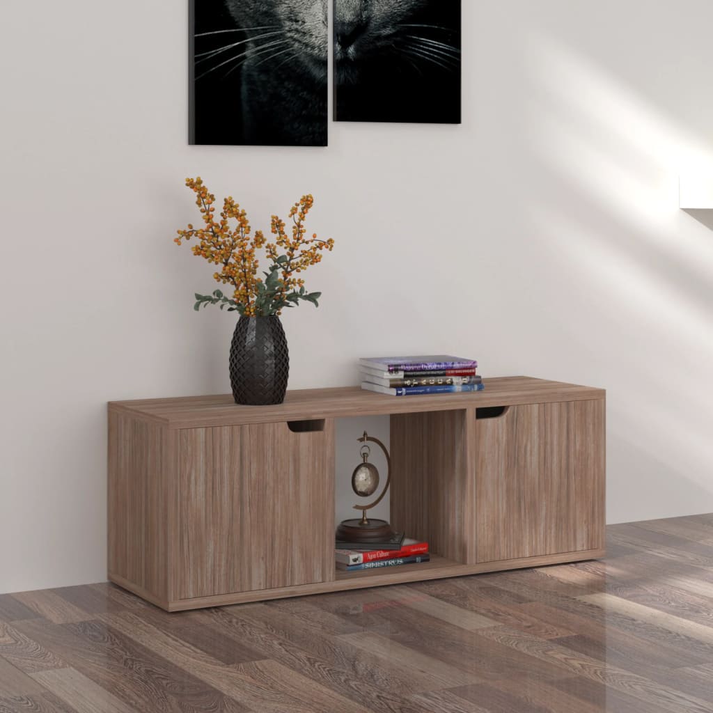 TV-taso harmaa Sonoma-tammi 88,5x27,5x30,5 cm lastulevy - Sisustajankoti.fi