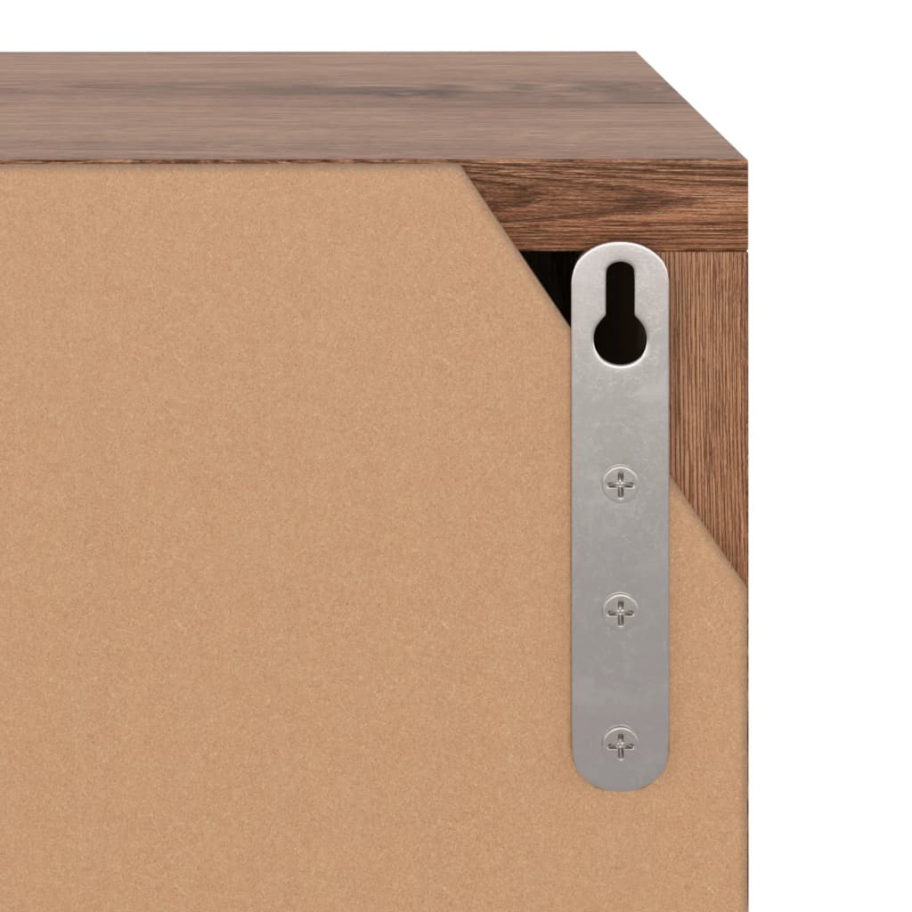 TV-taso ruskea tammi 88,5x27,5x30,5 cm lastulevy - Sisustajankoti.fi