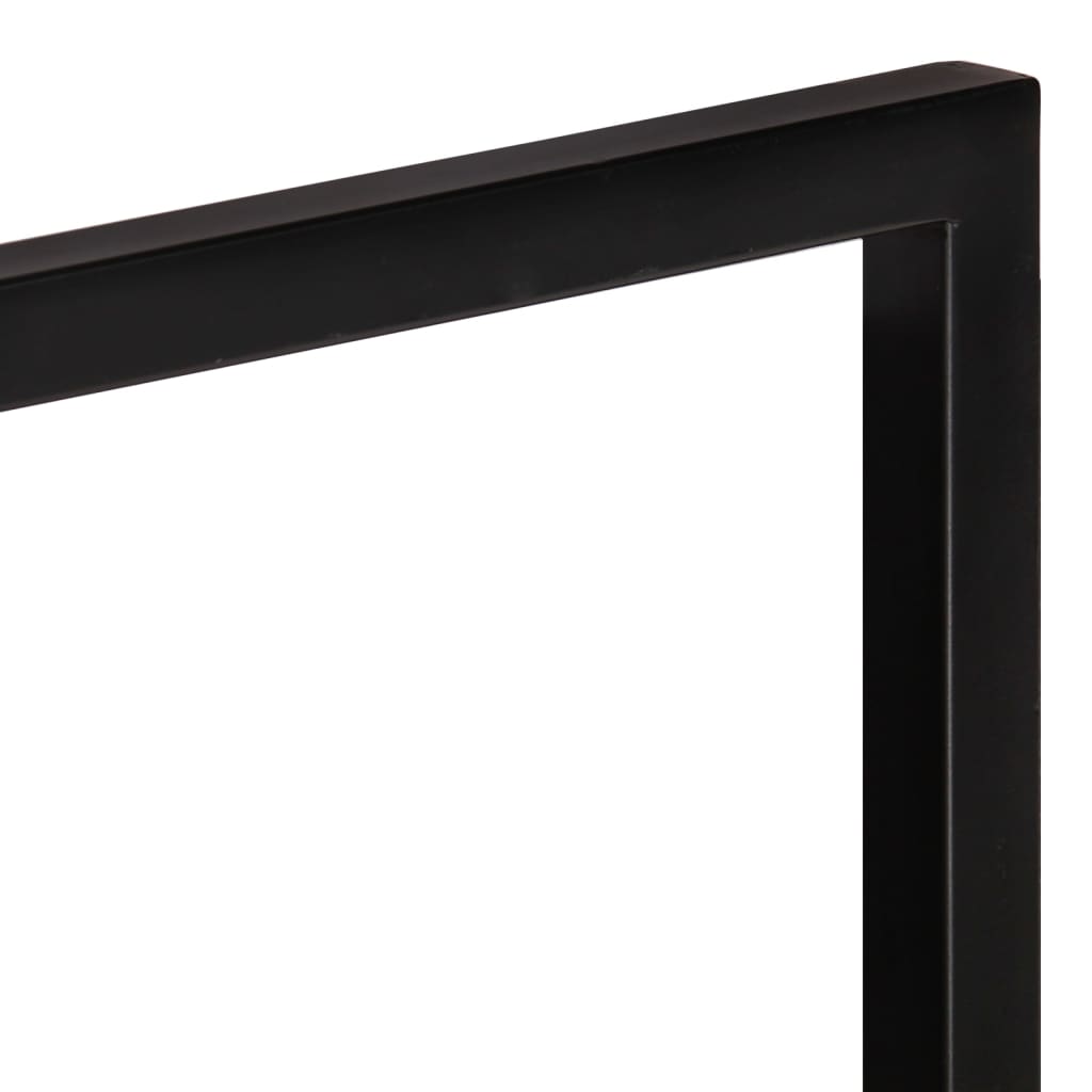 Seinähyllyt 2 kpl 80x25x35 cm täysi akasiapuu ja teräs - Sisustajankoti.fi
