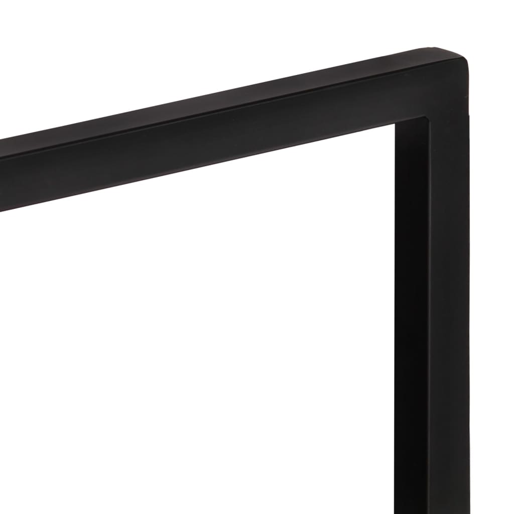 Seinähyllyt 2 kpl 40x24x35 cm täysi akasiapuu ja teräs - Sisustajankoti.fi