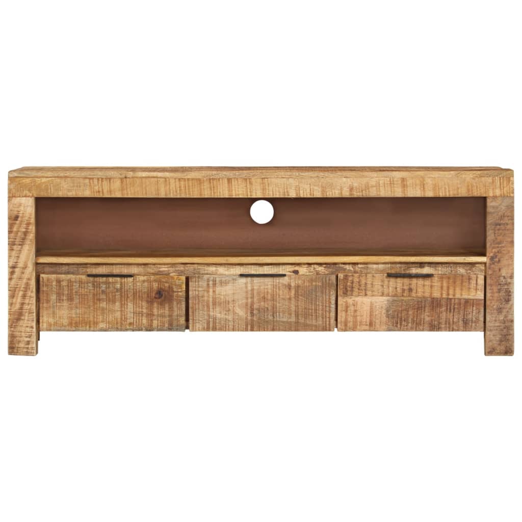 TV-taso 110x30x40 cm karkea mangopuu - Sisustajankoti.fi
