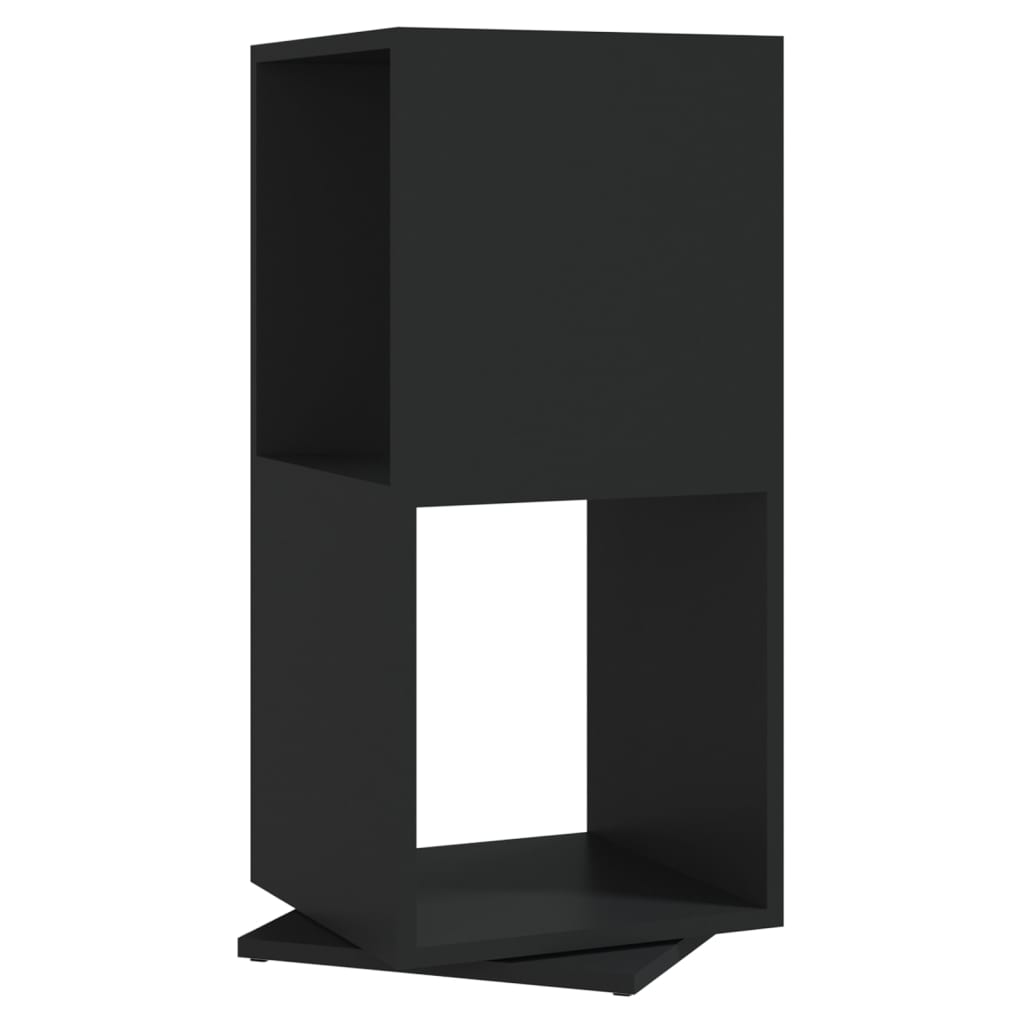 Pyörivä kaappi musta 34,5x34,5x75,5 cm lastulevy - Sisustajankoti.fi