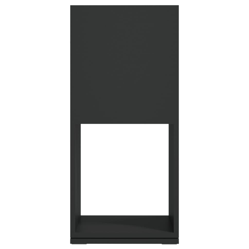 Pyörivä kaappi musta 34,5x34,5x75,5 cm lastulevy - Sisustajankoti.fi