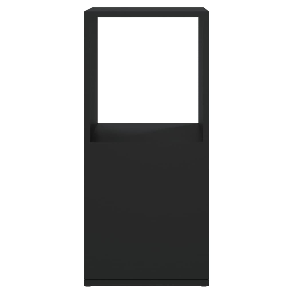 Pyörivä kaappi musta 34,5x34,5x75,5 cm lastulevy - Sisustajankoti.fi