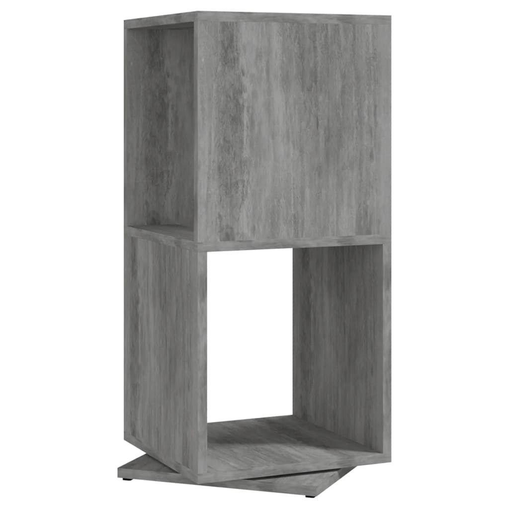 Pyörivä kaappi betoninharmaa 34,5x34,5x75,5 cm lastulevy - Sisustajankoti.fi