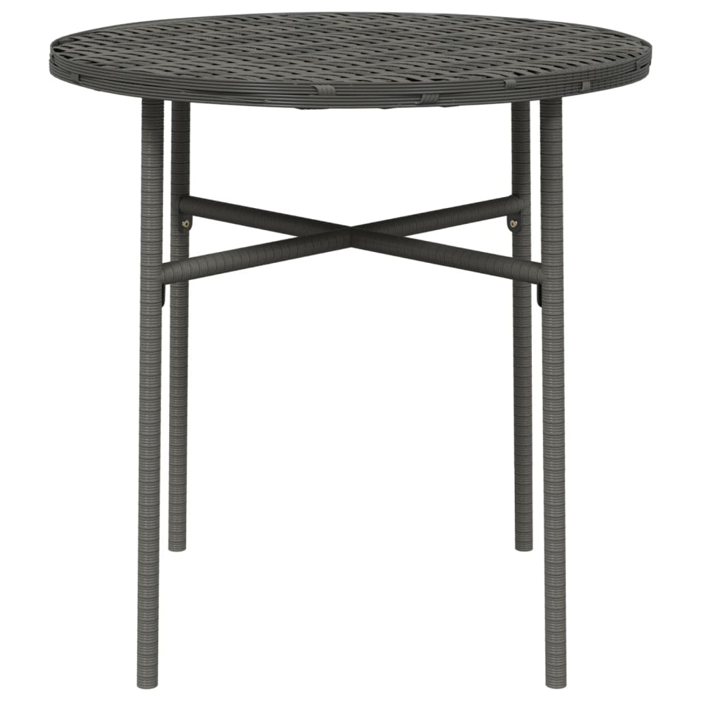 Teepöytä harmaa 45 cm polyrottinki - Sisustajankoti.fi