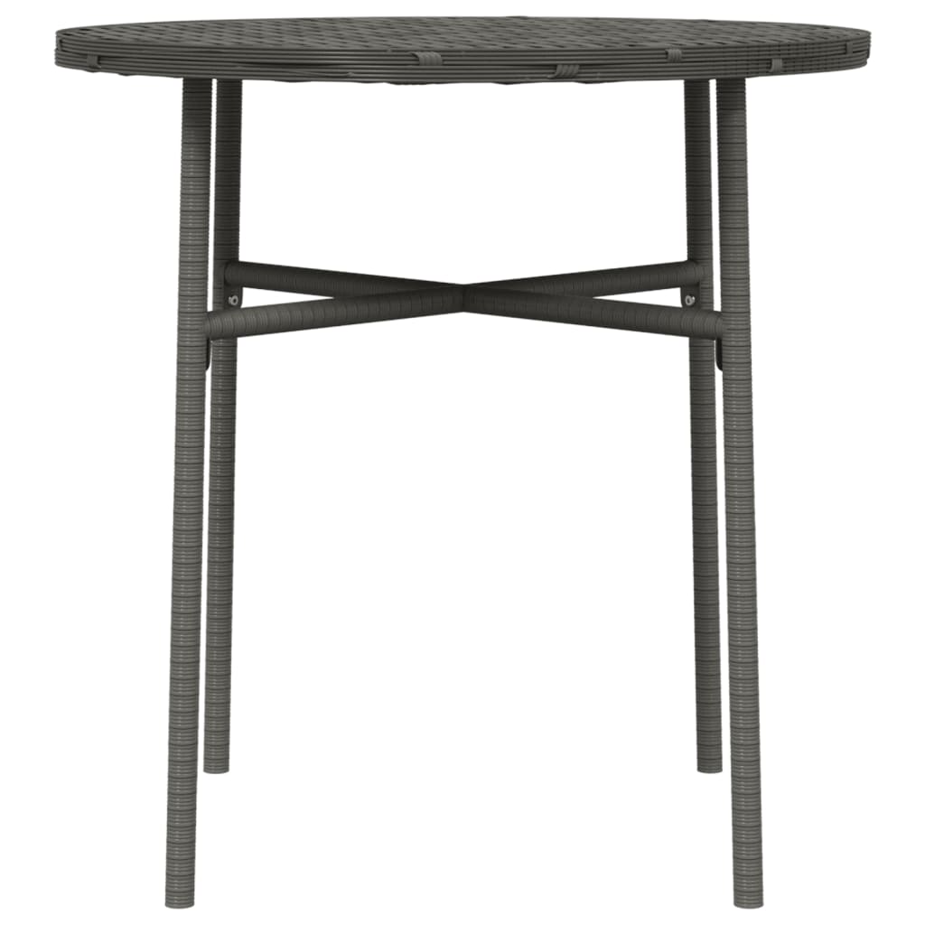 Teepöytä harmaa 45 cm polyrottinki - Sisustajankoti.fi