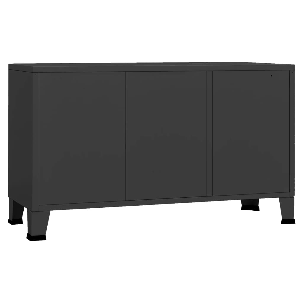 Senkki musta 105x35x62 cm metalli ja lasi - Sisustajankoti.fi