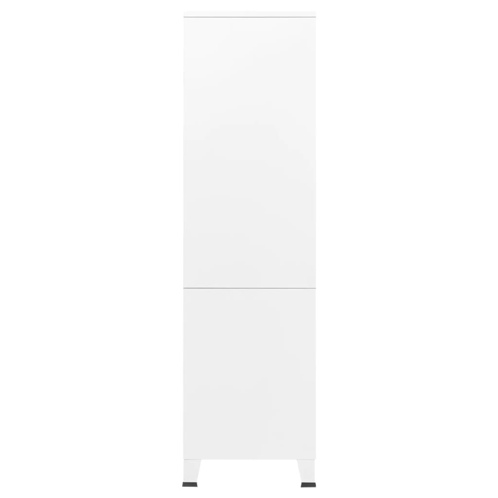 Vaatekaappi valkoinen 90x50x180 cm metalli - Sisustajankoti.fi