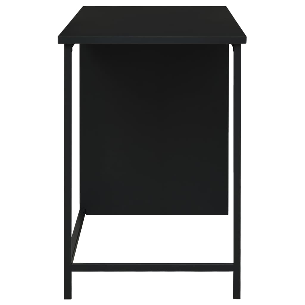 Teollinen työpöytä laatikoilla musta 105x52x75 cm teräs - Sisustajankoti.fi
