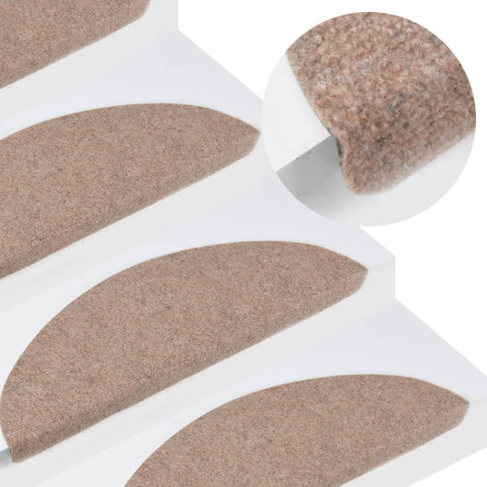 Itsekiinnittyvät porrasmatot 15 kpl 56x20 cm beige - Sisustajankoti.fi