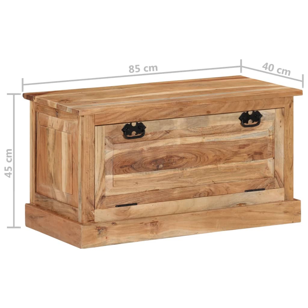 Kenkien säilytyspenkki 85x40x45 cm täysi akaasiapuu - Sisustajankoti.fi