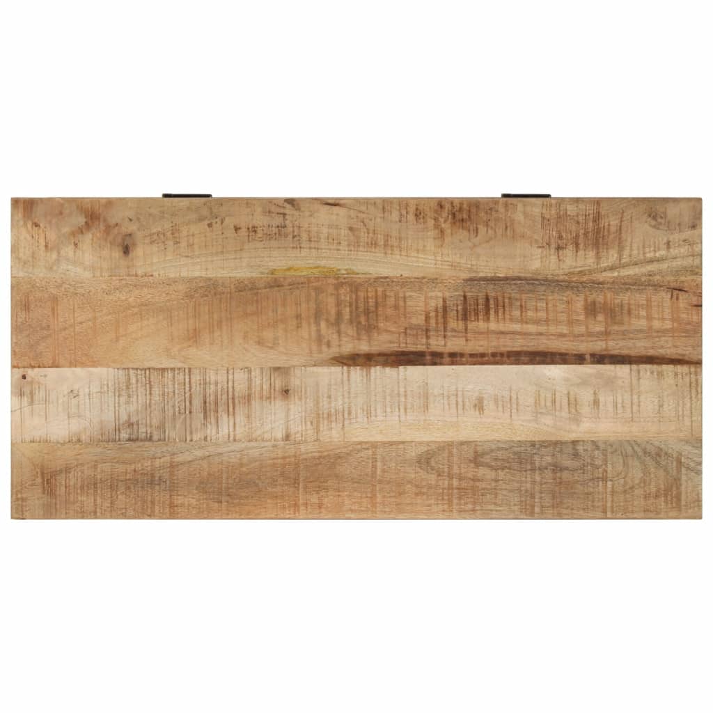 Kenkien säilytyspenkki 85x40x45 cm täysi mangopuu - Sisustajankoti.fi