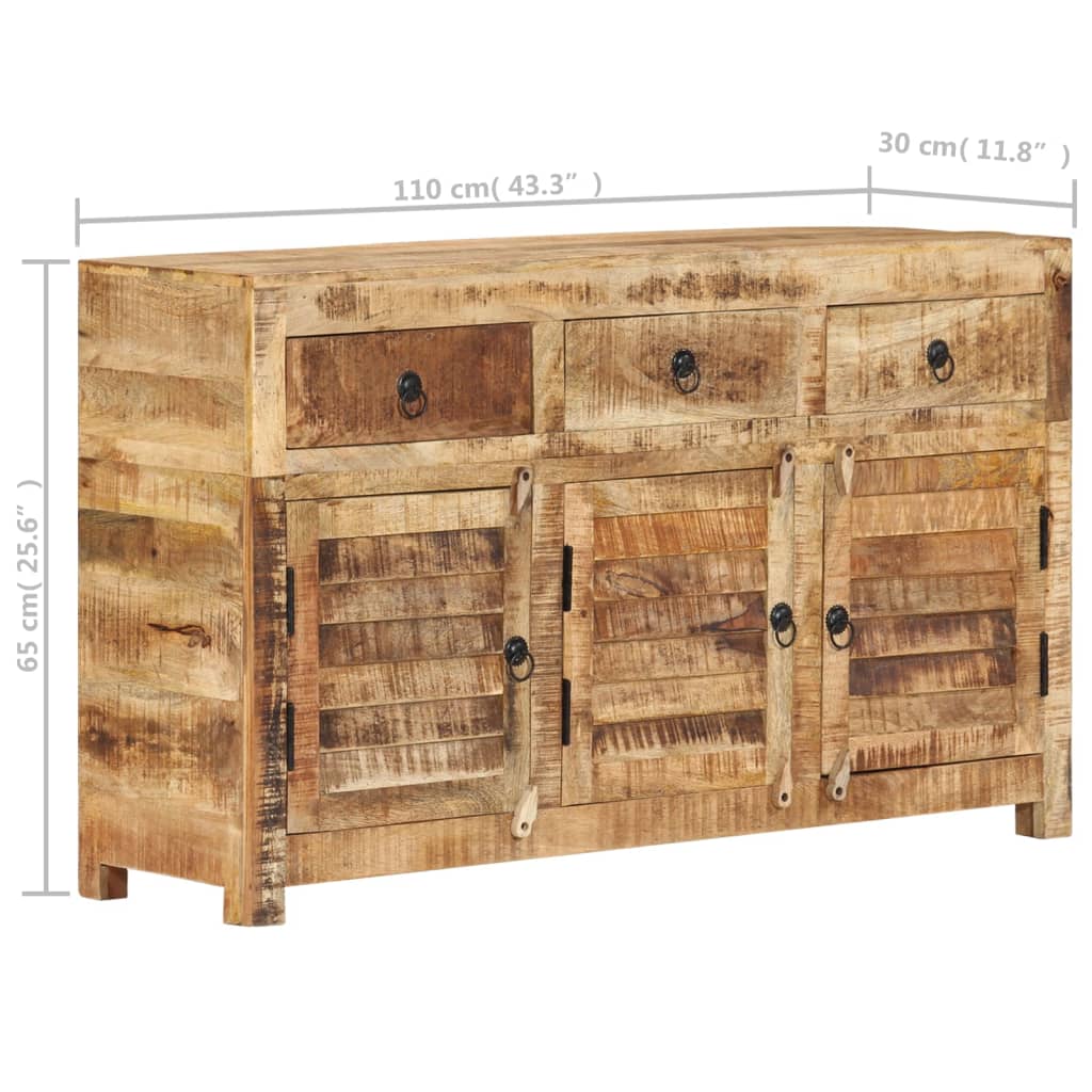 Senkki 110x30x65 cm täysi mangopuu - Sisustajankoti.fi