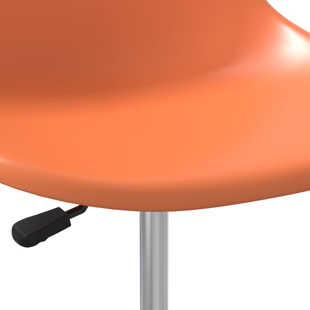 Pyörivät ruokatuolit 6 kpl oranssi PP - Sisustajankoti.fi