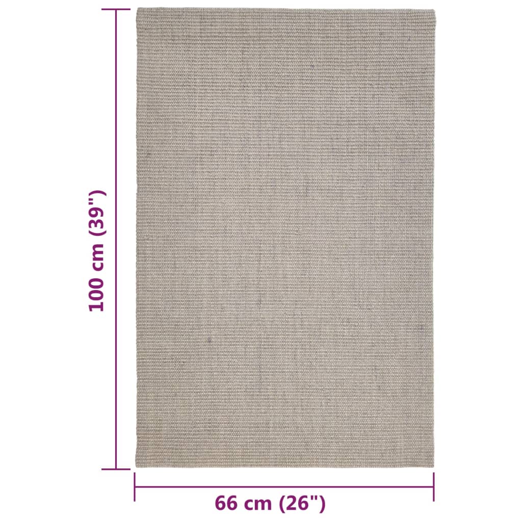 Matto luonnollinen sisal 66x100 cm hiekka - Sisustajankoti.fi