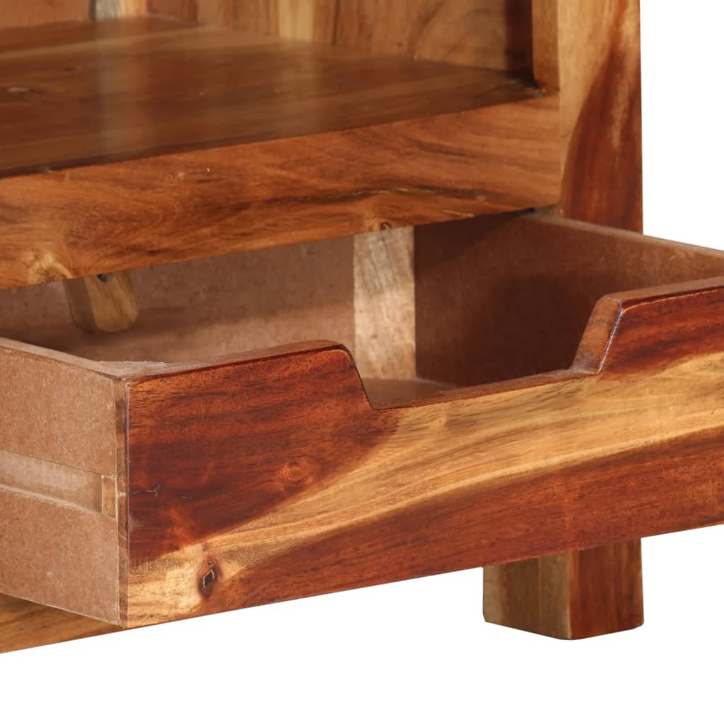 TV-taso 110x30x40 cm täysi akaasiapuu - Sisustajankoti.fi