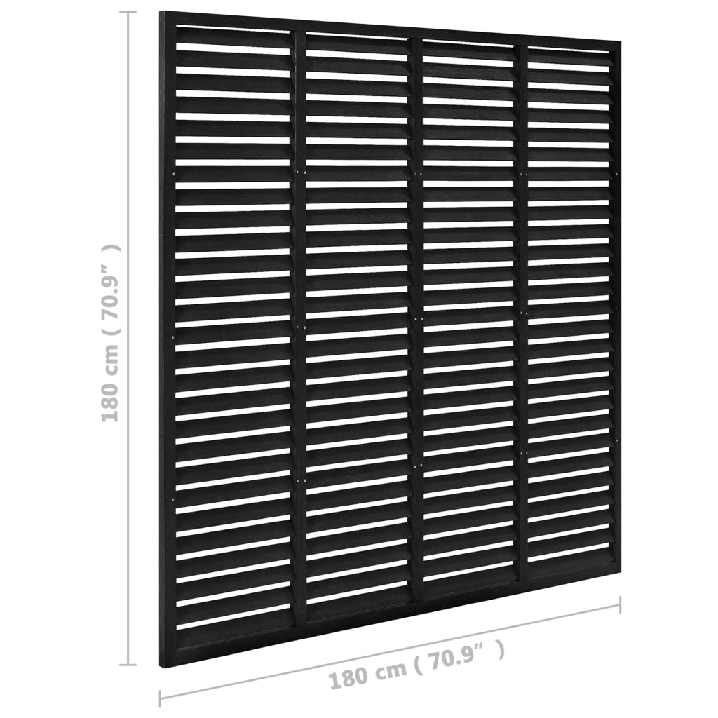 Säleikköaita WPC 180x180 cm musta - Sisustajankoti.fi