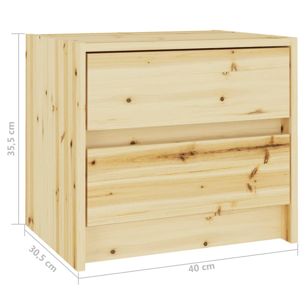 Yöpöytä 40x30,5x35,5 cm täysi kuusi - Sisustajankoti.fi