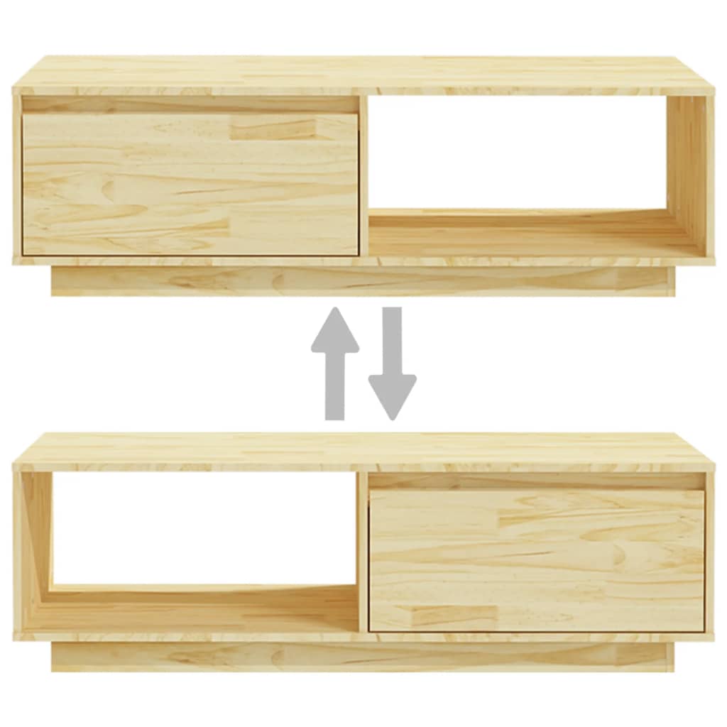 Sohvapöytä 110x50x33,5 cm täysi mänty - Sisustajankoti.fi