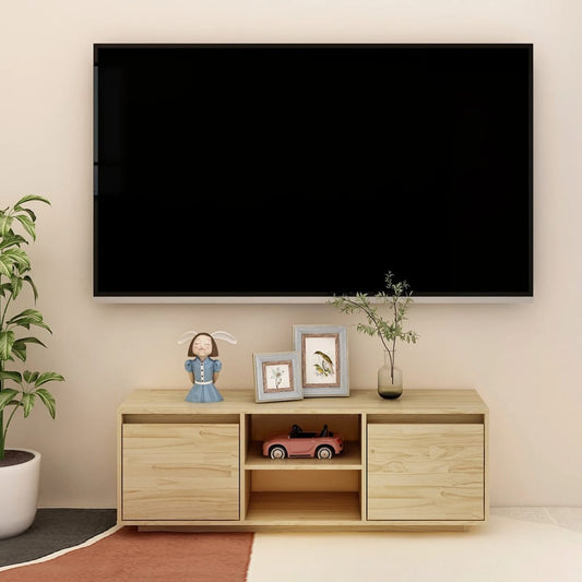TV-taso 110x30x40 cm täysi mänty - Sisustajankoti.fi
