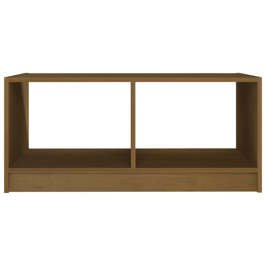 Sohvapöytä hunajanruskea 75x50x33,5 cm täysi mänty - Sisustajankoti.fi