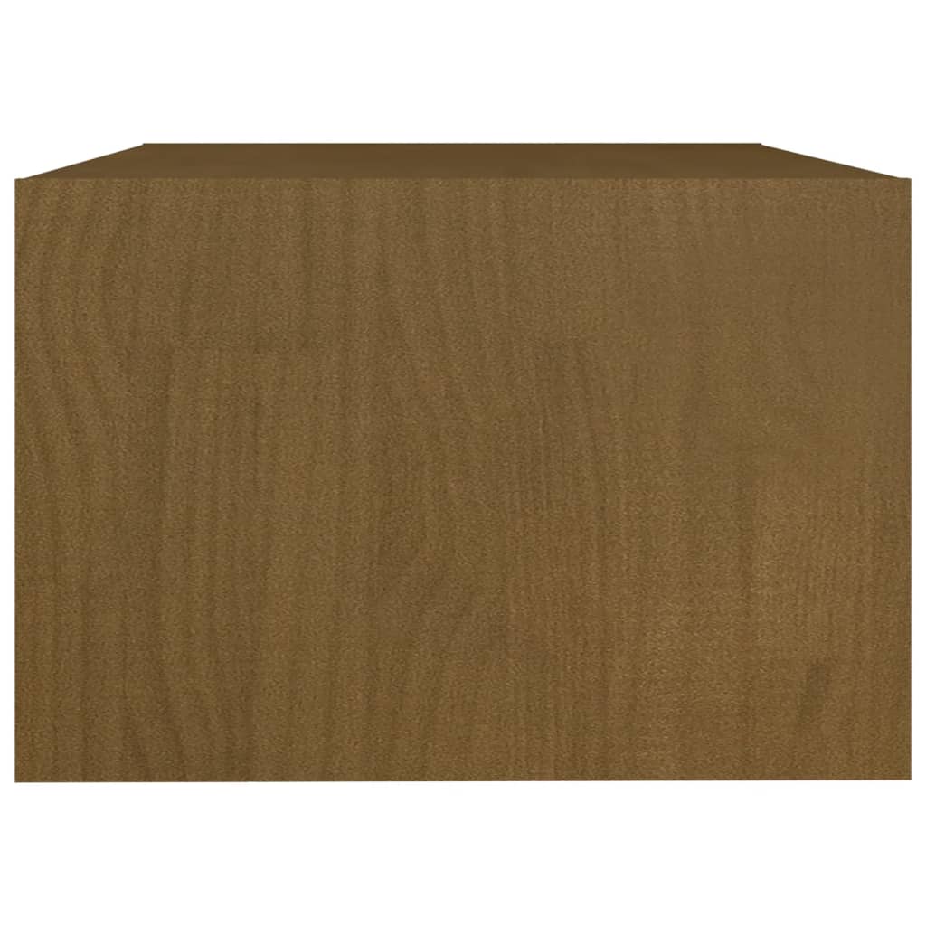 Sohvapöytä hunajanruskea 75x50x33,5 cm täysi mänty - Sisustajankoti.fi