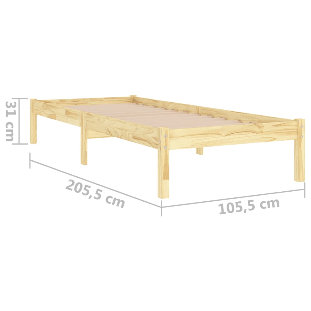 Sängynrunko täysi mänty 100x200 cm - Sisustajankoti.fi