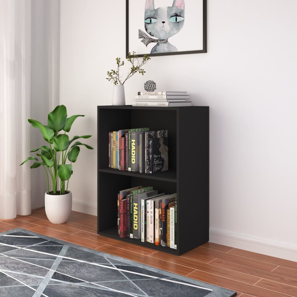 Kirjahylly lastulevy 60x31x78 cm musta - Sisustajankoti.fi